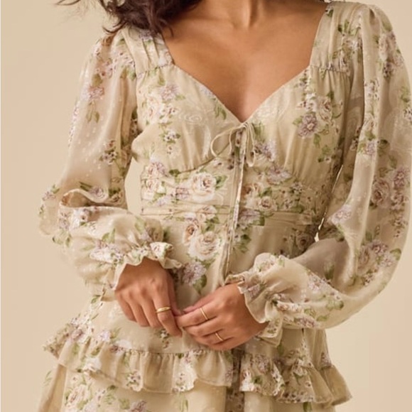 Altar’d State Floral Ruffle Dress - Picture 4 of 10